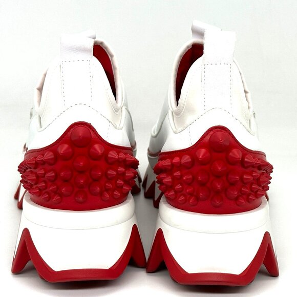 Christian Louboutin SHARKYLOUB SB Spikes Donna Leather Sneakers Shoes - Picture 10 of 14